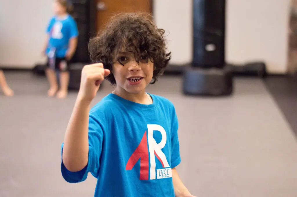 Student Training During Karate Class