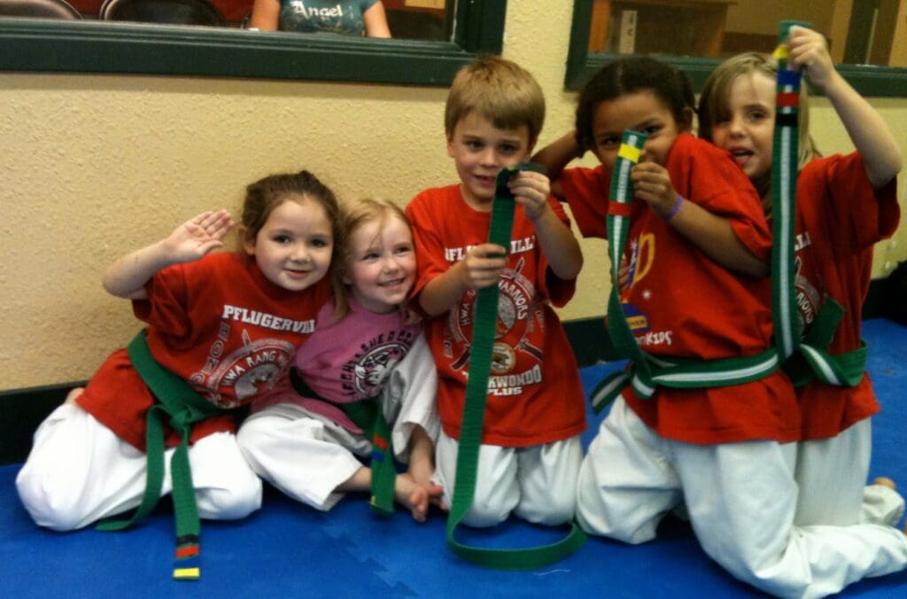 Preschoolers at karate Classes in pflugerville TX